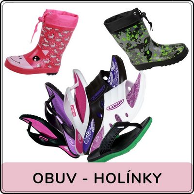 Obuv - žabky a holínky