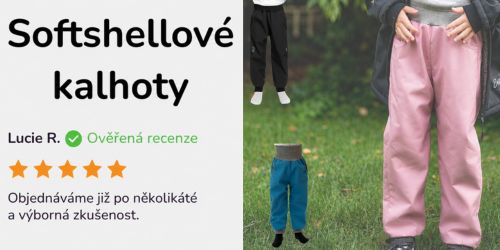Softhellové kalhoty