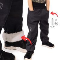 Kalhoty a oteplováky s umělým kožíškem