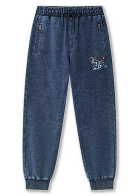 Tepláky - imitace rifloviny