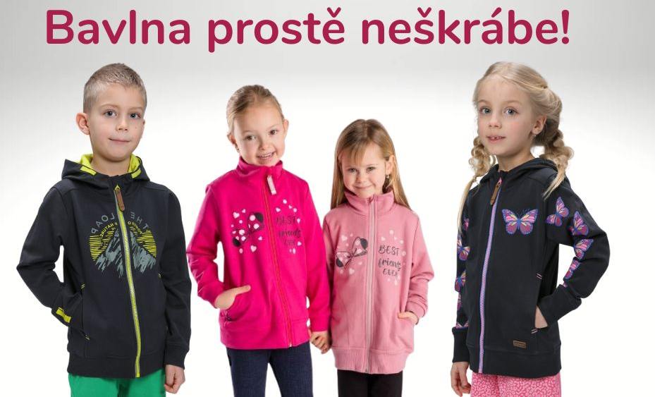 Dětské bavlněné mikiny u Wolfky