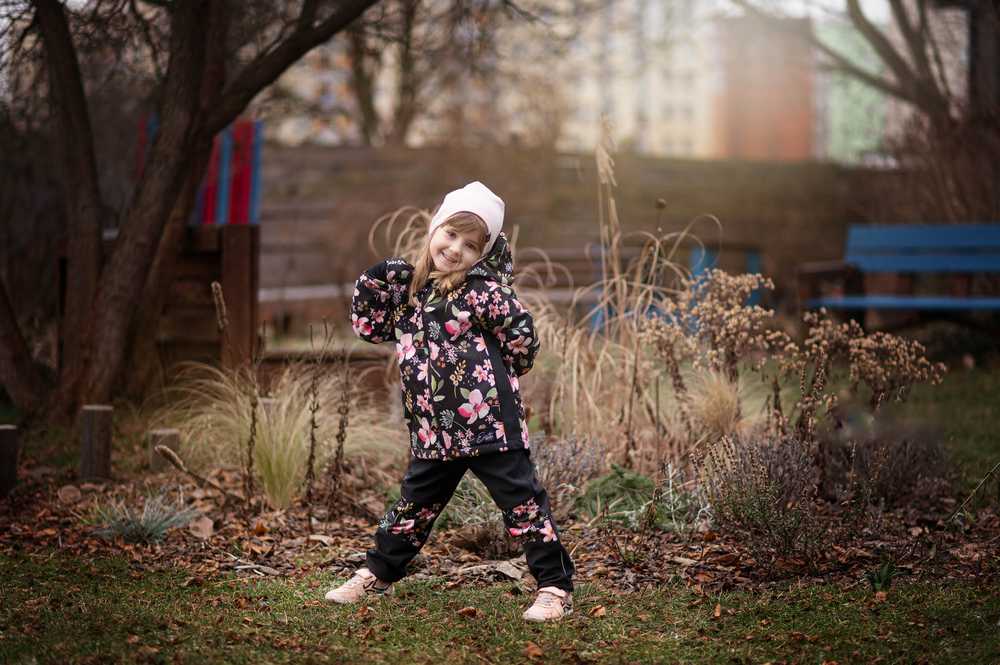 Dívčí softstshellová bunda Esito Spring flowers