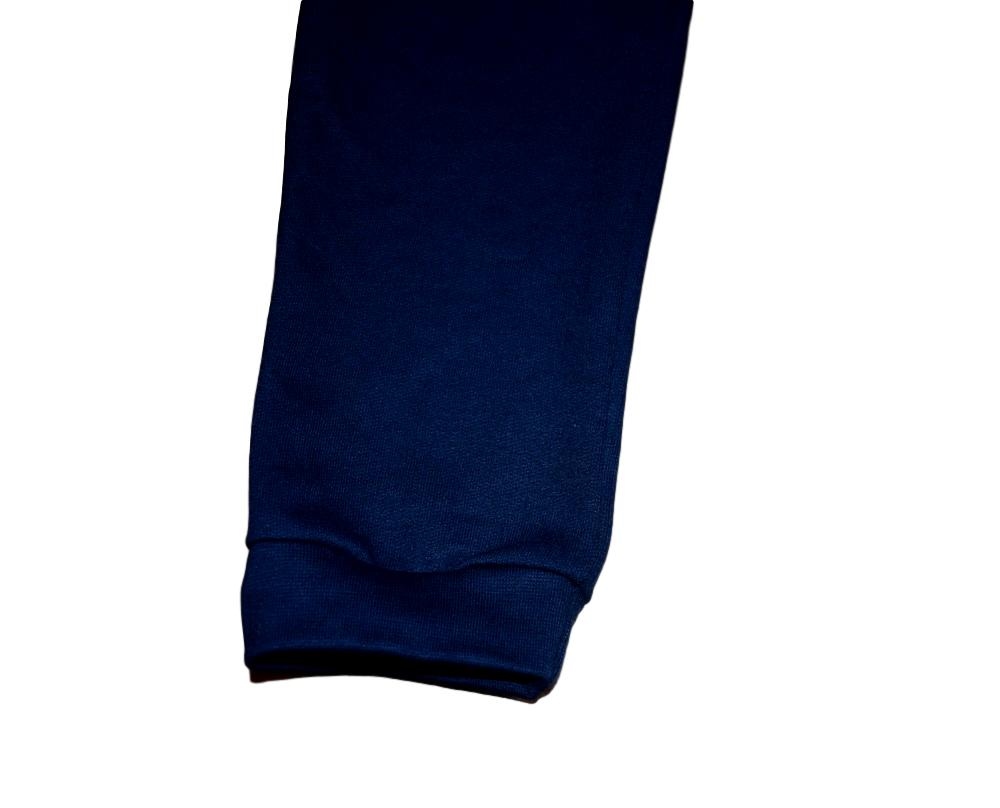 Chlapecké tepláky bavlněné tmavě modré opička