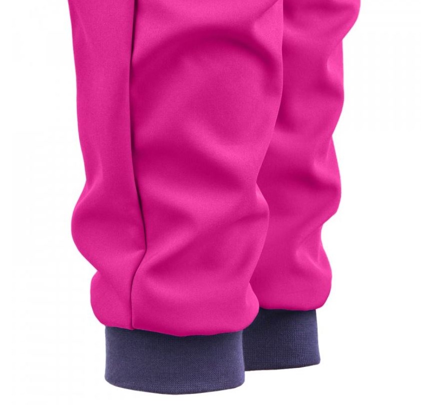 Dívčí softshellová kombinéza Unuo fialová louka