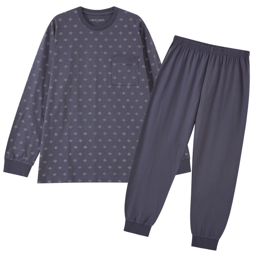 Pánské pyžamo Wolf S2476B vel. XL tmavě šedé