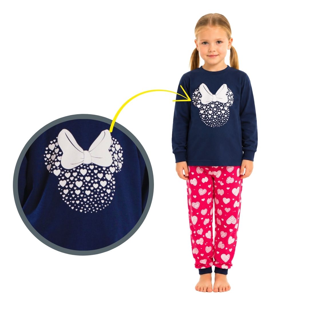 Dívčí pyžamo Betty Mode Minnie tmavě modré