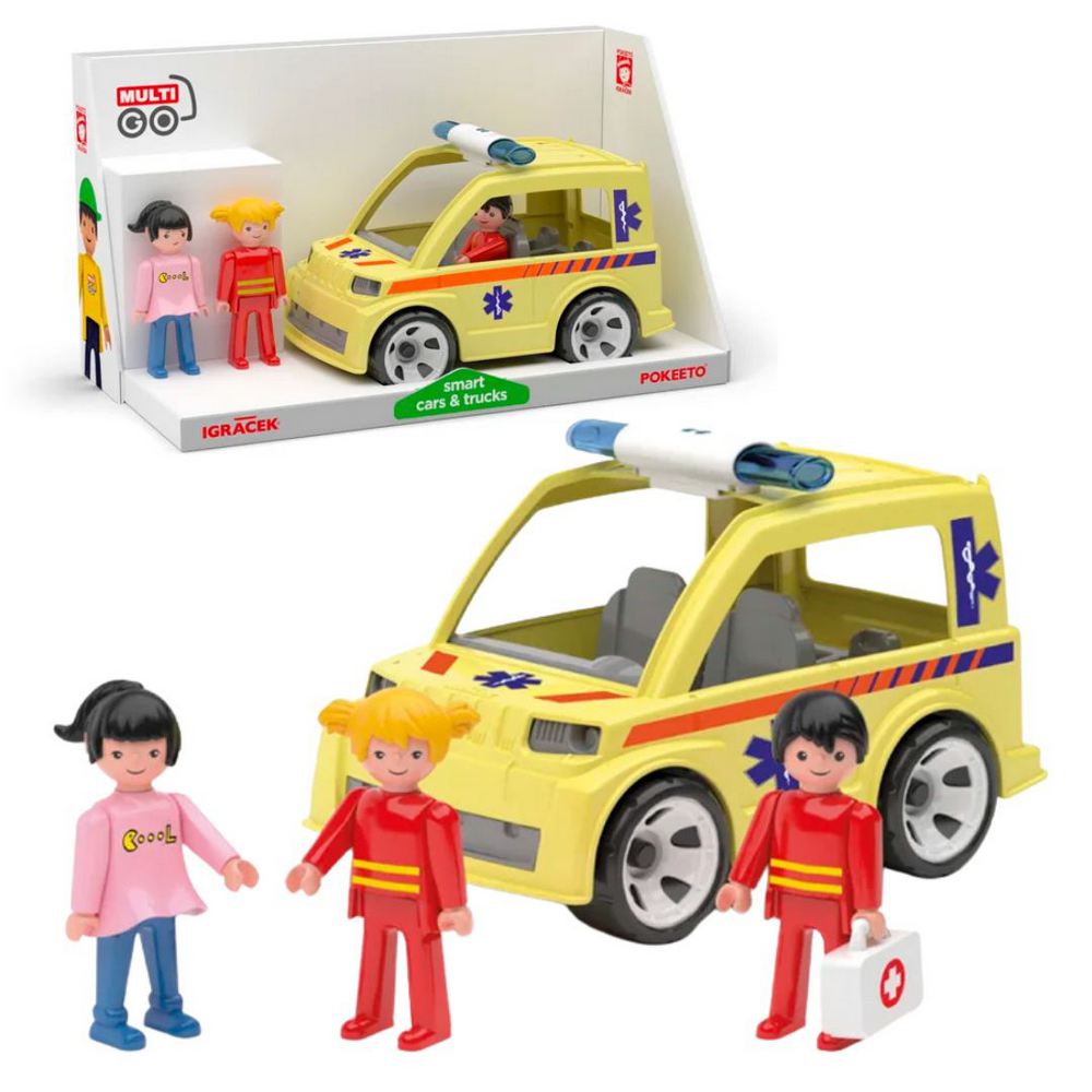 Efko Igráček Multigo Trio Rescue - figurky 2 záchranáři a pacientka