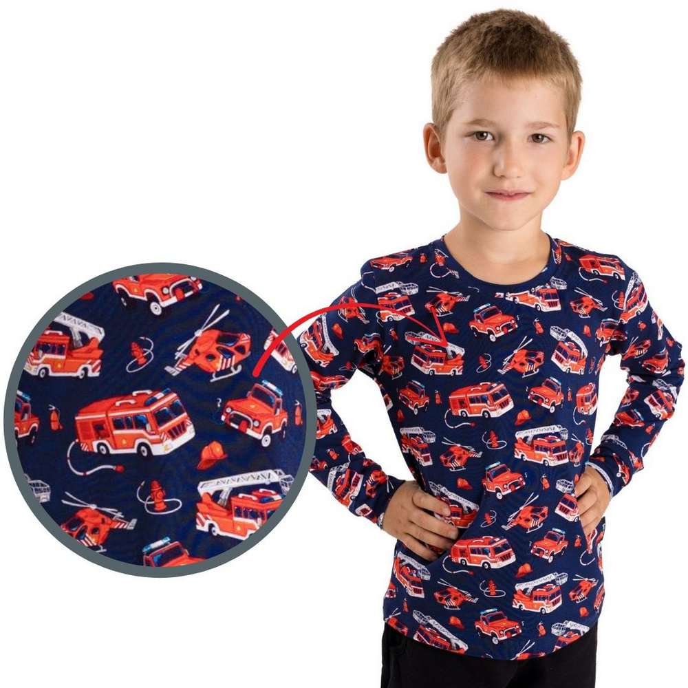 Chlapecké triko Betty mode tmavě modré hasiči