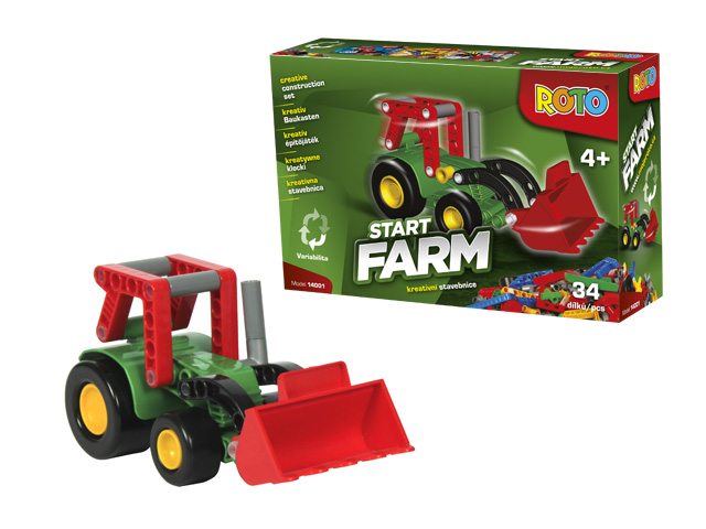 Roto Stavebnice - Začínáme s ROTEM - TRAKTOR 34 dílků