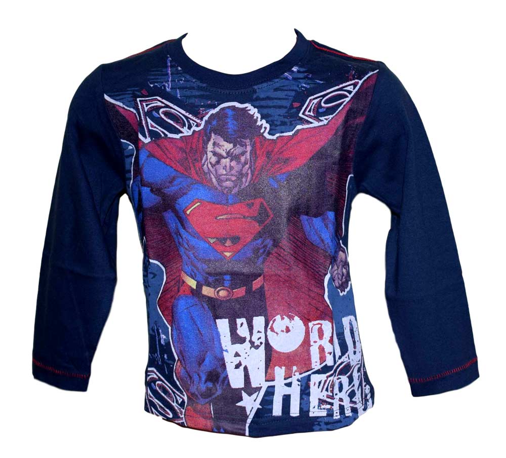 Chlapecké triko Superman vel. 92-98 tmavě modré