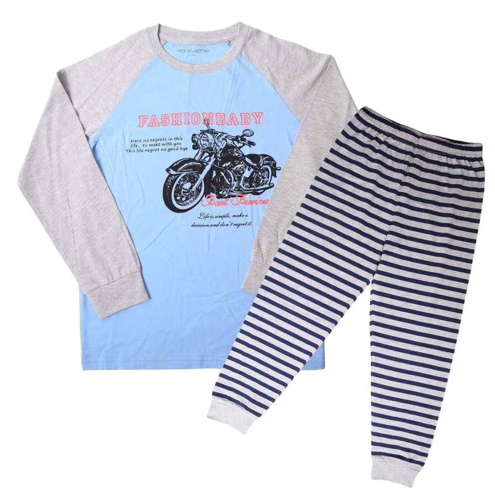 Chlapecké pyžamo Wolf S2156C vel. 158 světle modré
