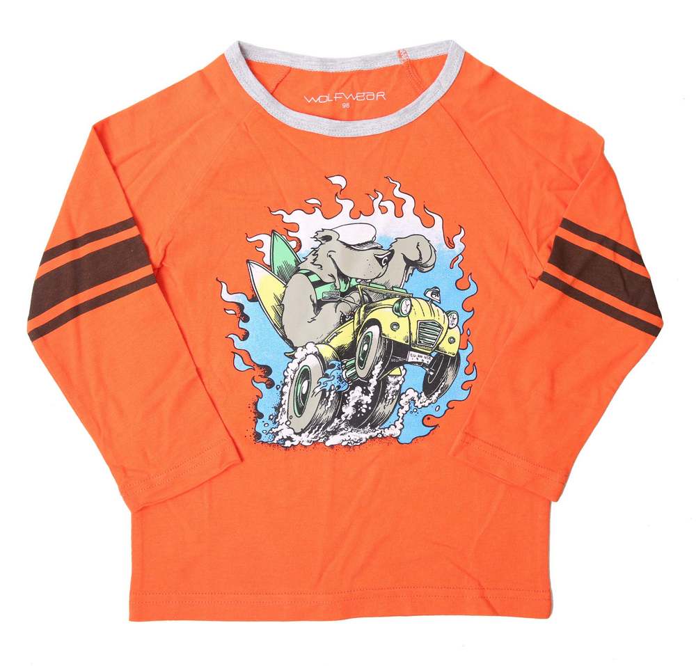 Chlapecké triko Wolf S2131A vel. 104,122 oranžové
