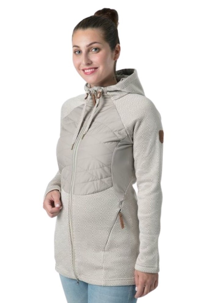 Dámská prodloužená mikina Loap Gaelin vel. S-XL béžová