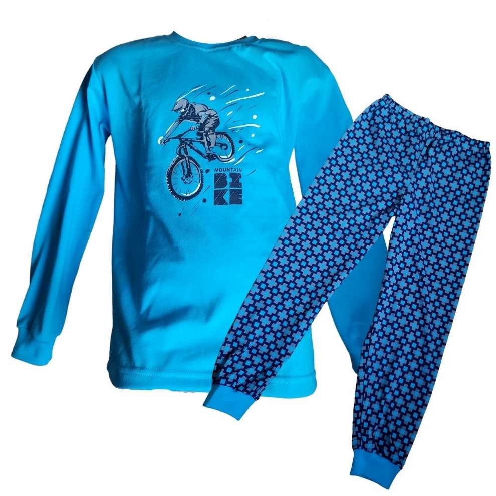 Chlapecké pyžamo Betty Mode vel. 134-152 tyrkysové bike