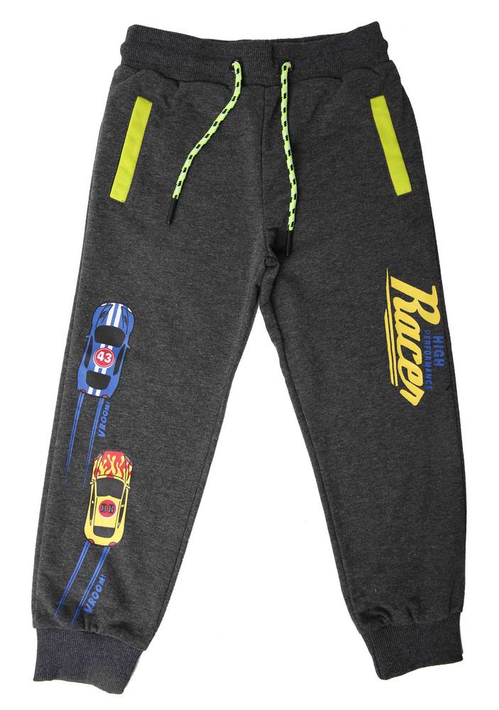 Sportovní chlapecké tepláky Wolf T2277 vel. 104 šedý melír