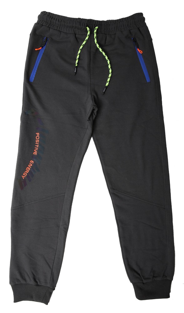 Sportovní chlapecké tepláky Wolf T2276 vel. 134 tmavě šedé