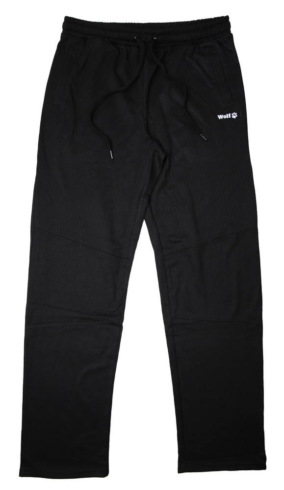 Pánské tepláky Wolf T2379 (vroubkované) vel. M černé