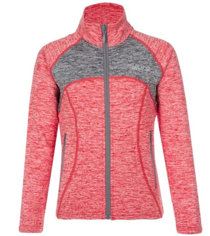 Outdoorová dívčí mikina Wolf M2342 vel. 152 oranžová se šedou