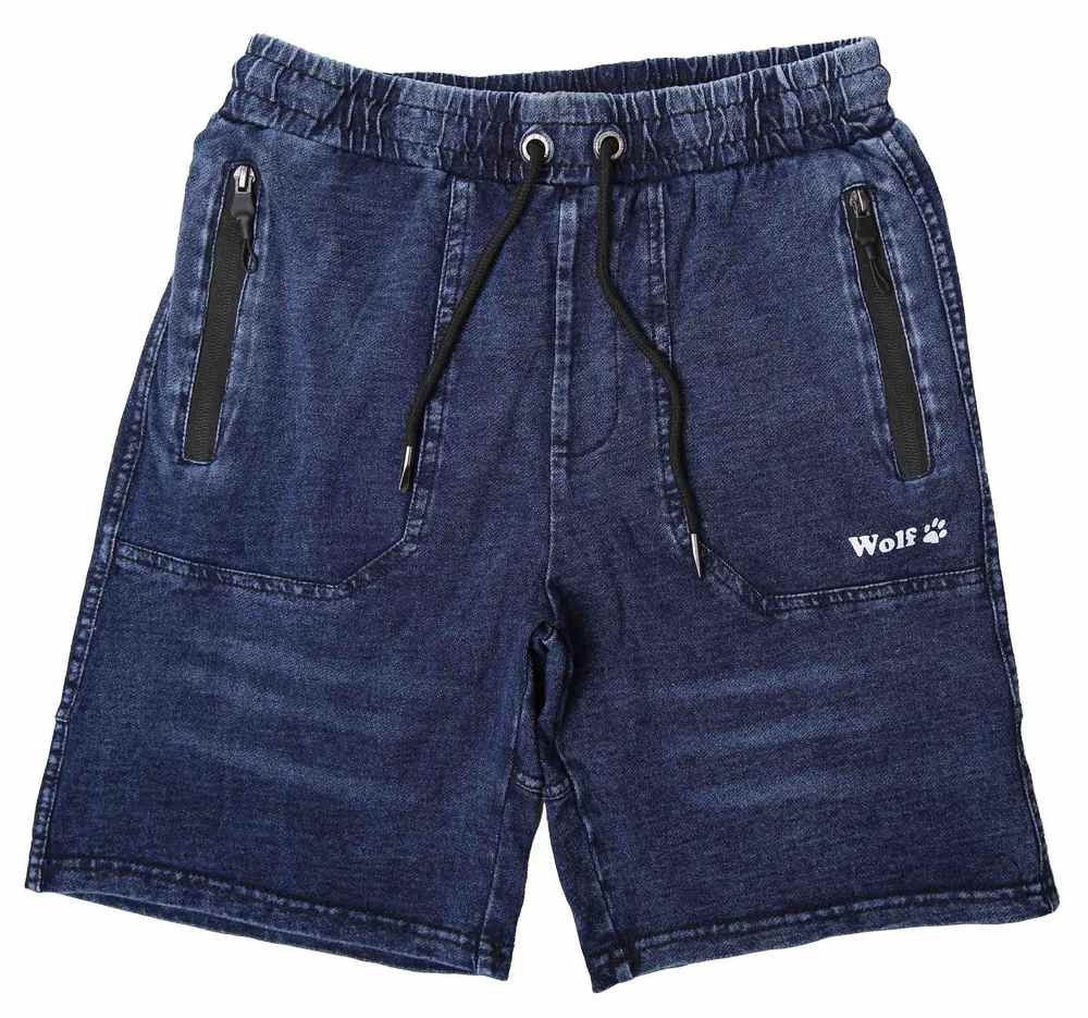 Chlapecké kraťasy Wolf T2334 vel. 164 modré (imitace rifloviny)