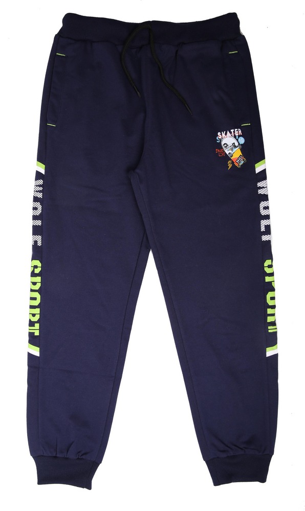 Sportovní chlapecké tepláky Wolf T2278B vel. 116-140 tmavě modré