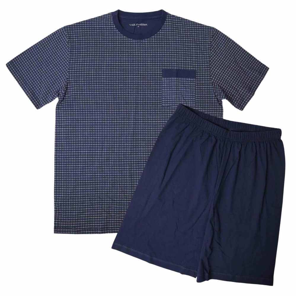 Letní pánské pyžamo Wolf S2375C vel. XL tmavě modré
