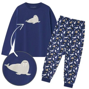 Chlapecké pyžamo Wolf S2555 vel. 104-134 tmavě modré lachtan