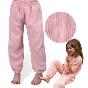 Dívčí mušelínové kalhoty Esito Luca vel. 98-122 růžové