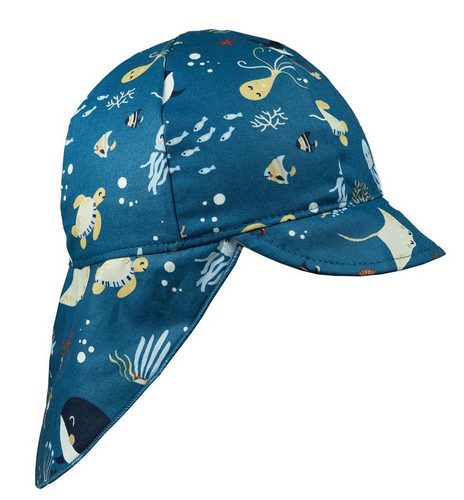 Dětská plátěná kšiltovka Esito s krytím krku - Mořský svět