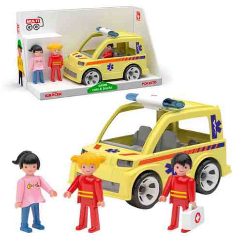 Efko Igráček Multigo Trio Rescue - figurky 2 záchranáři a pacientka