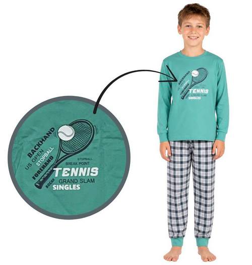 Chlapecké pyžamo Betty Mode vel. 134-164 zelené TENIS