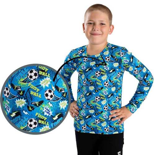 Chlapecké triko Betty mode vel. 104-128 fotbal modré