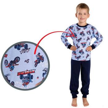 Chlapecké pyžamo Betty Mode X-TREME vel. 110-152 světle modré s tmavě modrou