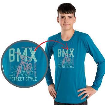 Chlapecké triko Betty mode BMX vel. 128-164 petrolej