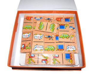 Dřevěné domino - dopravní prostředky
