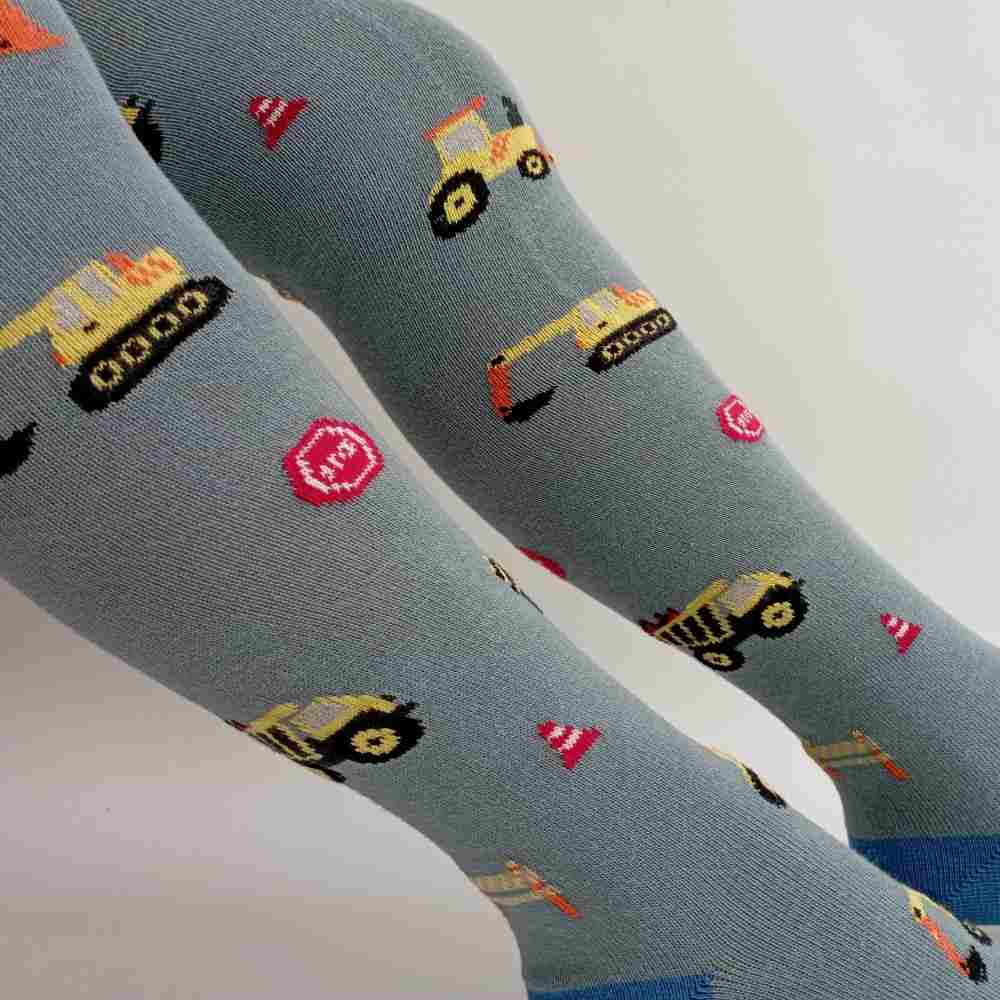 Punčocháče Trepon STAVBA šedomodré