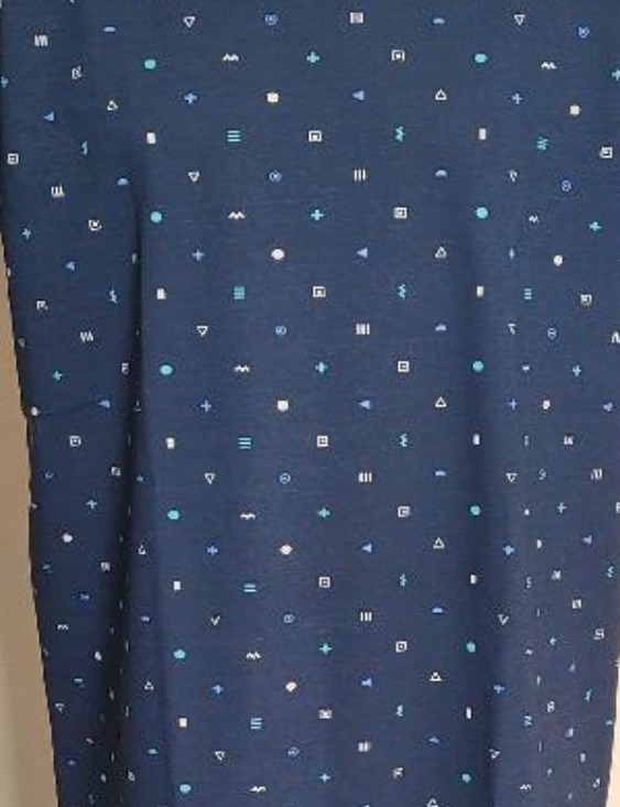 Pánská noční košile Betty mode tmavě modrá vzor