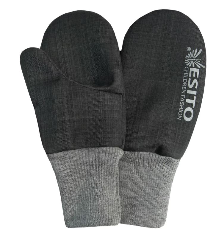 Dětské zimní rukavice Esito s umělým kožíškem (více velikostí) šedé