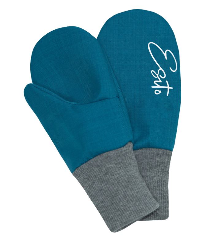 Dětské zimní rukavice Esito s umělým kožíškem (více velikostí) petrolejové