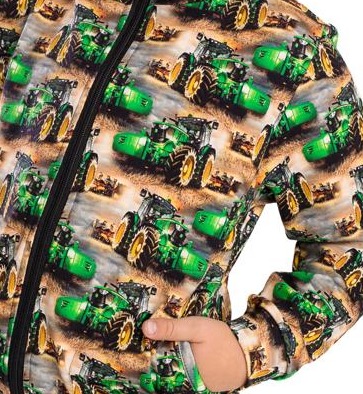 Chlapecká mikina Betty mode traktor zelený