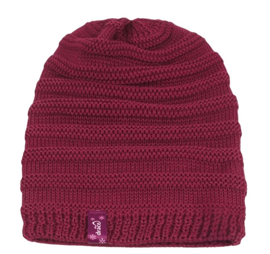 Merino Čepice Dráče Harmony pletená tmavě růžová vz. 03