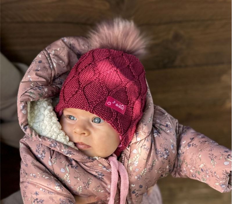 Merino Čepice Dráče kojenecká laponka Vivo vz. 06 tyrkysová