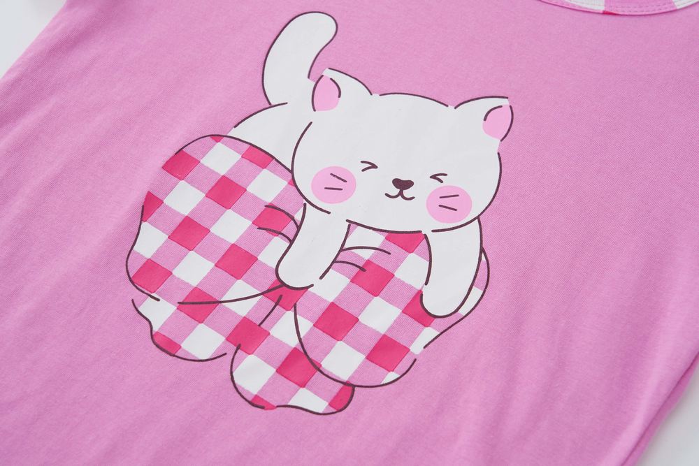 Dívčí letní pyžamo Wolf S2563 tmavě růžové