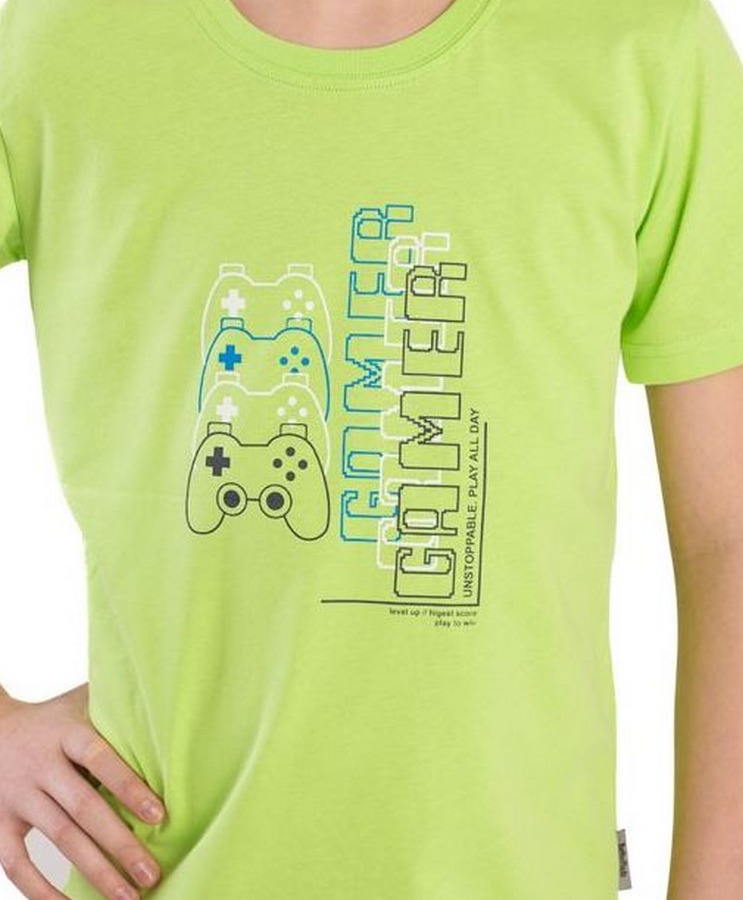 Chlapecké tričko Betty mode GAMER limetkové