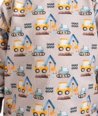 Dětská mikina Unuo šedá bagry