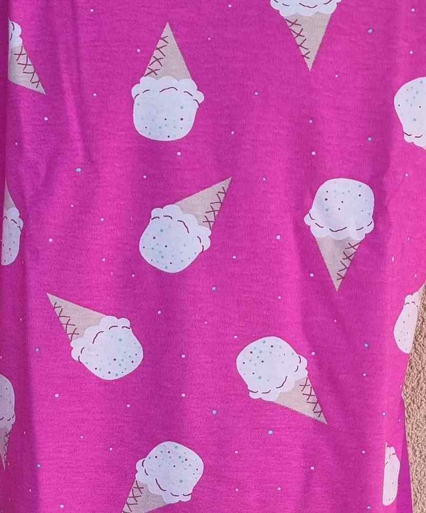 Dívčí noční košile Betty mode krátký rukáv růžová zmrzliny