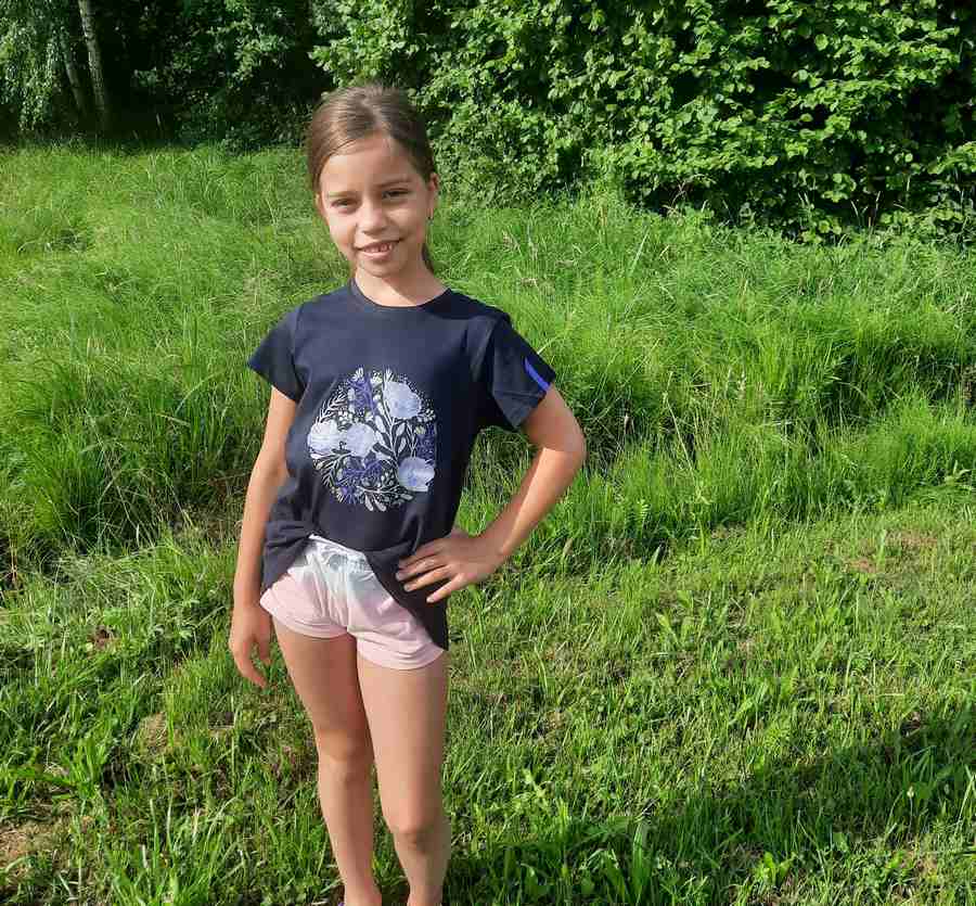 Dívčí tričko Loap Besla tmavě modré