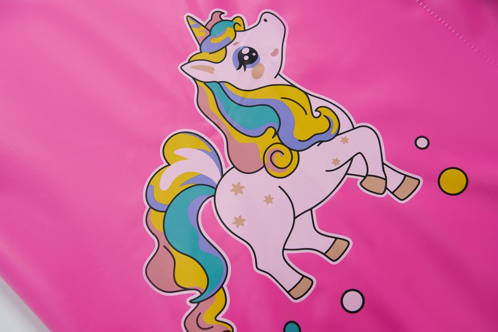 Dívčí pláštěnka Wolf Y2510 růžová jednorožec