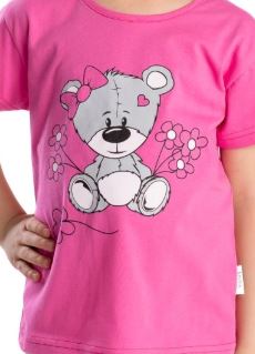 Dívčí letní pyžamo Betty Mode růžové medvídek