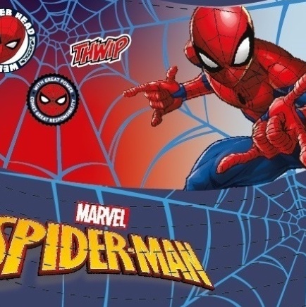 Letní chlapecký klobouk Spiderman tmavě modrý