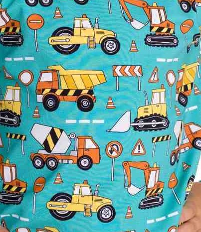Chlapecké triko Betty mode STAVEBNÍ STROJE petrolejové